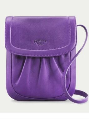 American Leather Co Birch Slim Leather Crossbody